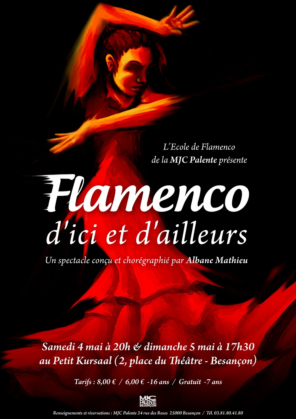 Affiche flamenco d ici et d ailleurs